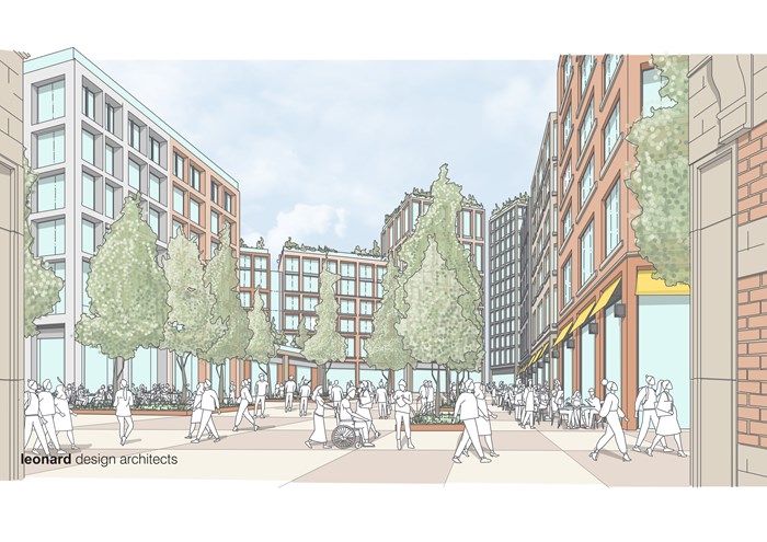 Concept art of what Gracechurch Shopping Centre may look like