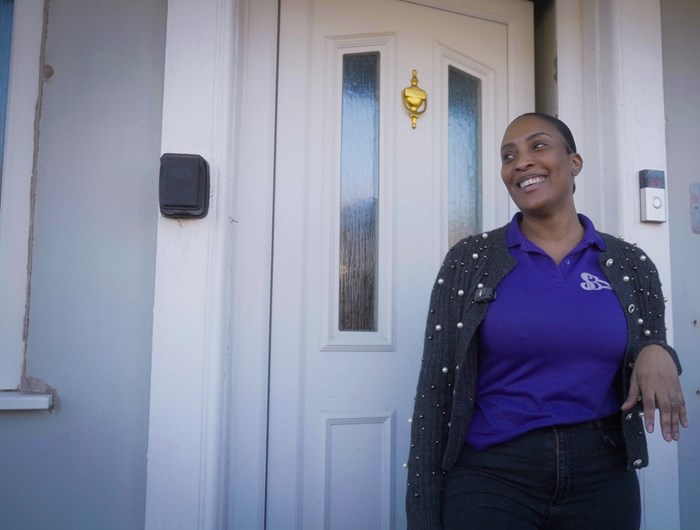Sasha Beckford's home at Friar Park in Wednesbury is being upgraded to modern energy efficiency standards thanks to funding from the West Midlands Combined Authority and Sandwell Council.