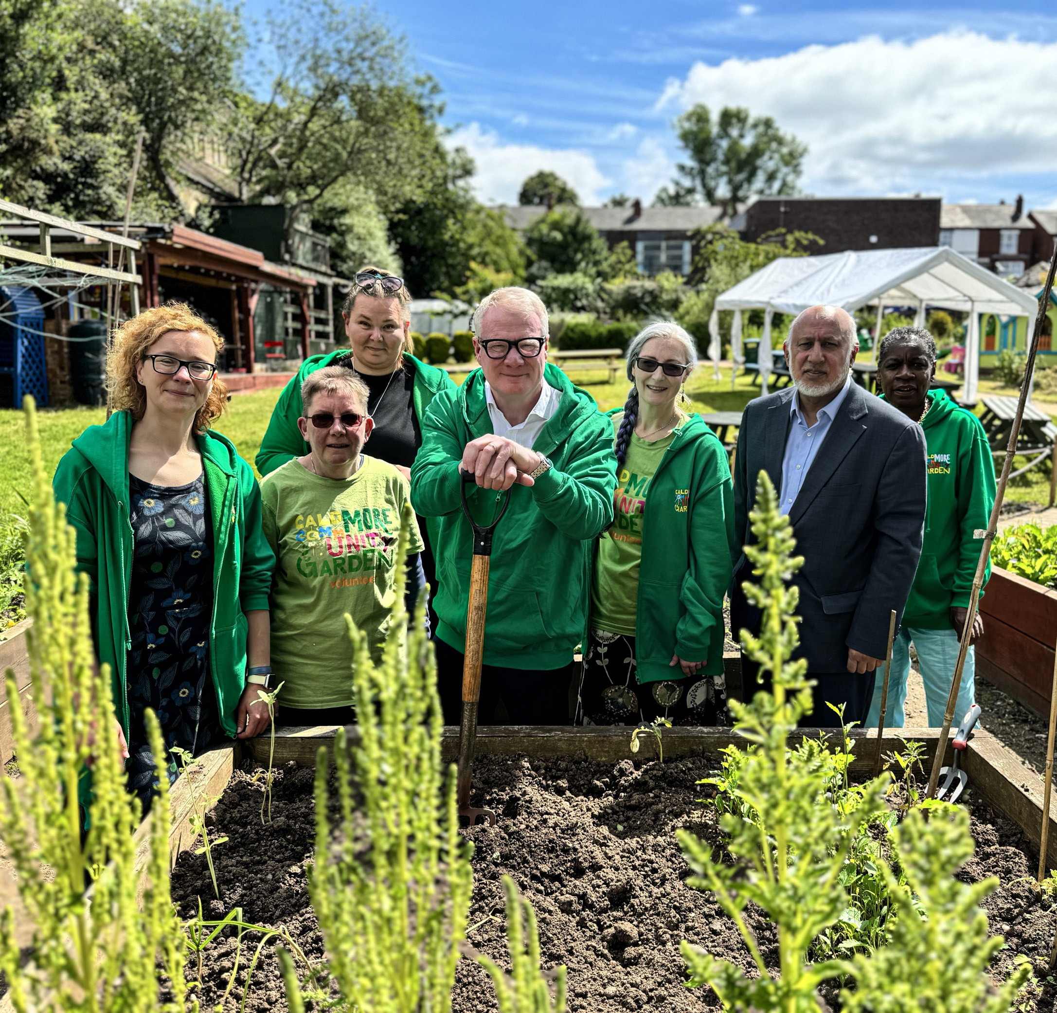 Community group at an allotment