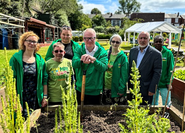 Community group at an allotment