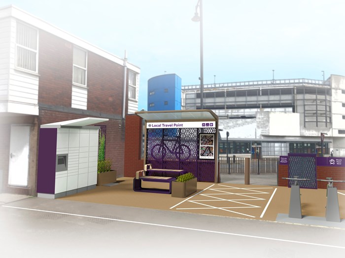 Artist impression of Local Travel Point at Andrew Road