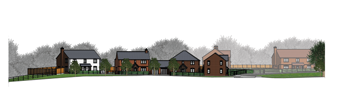 Concept art of what the homes may look like.