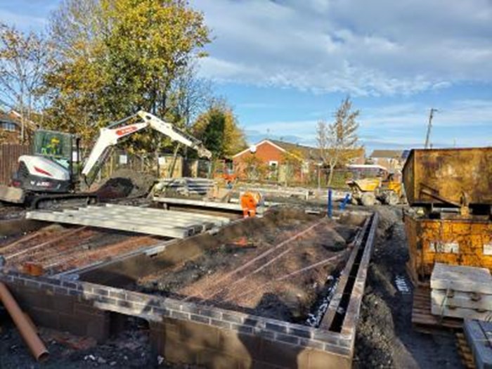 A small development of two homes for social rent at Langdale Drive