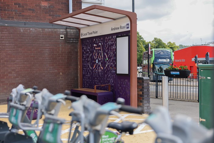 Local Travel Point at Andrew Road, near Halesowen Bus Station