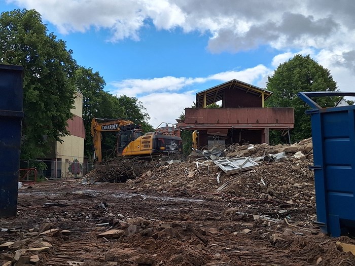 Demolition work is expected to take several months