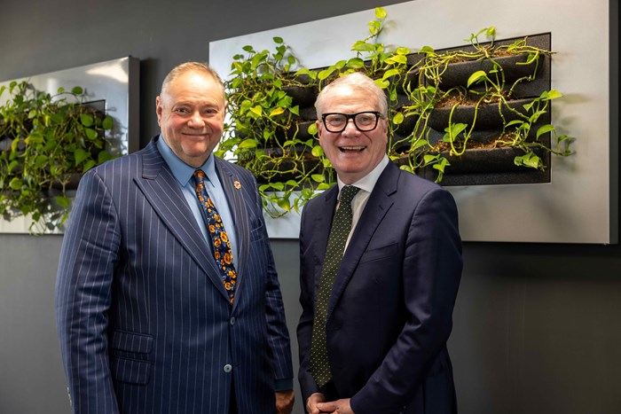 Deputy Mayor Cllr Stephen Simkins with Mayor Richard Parker